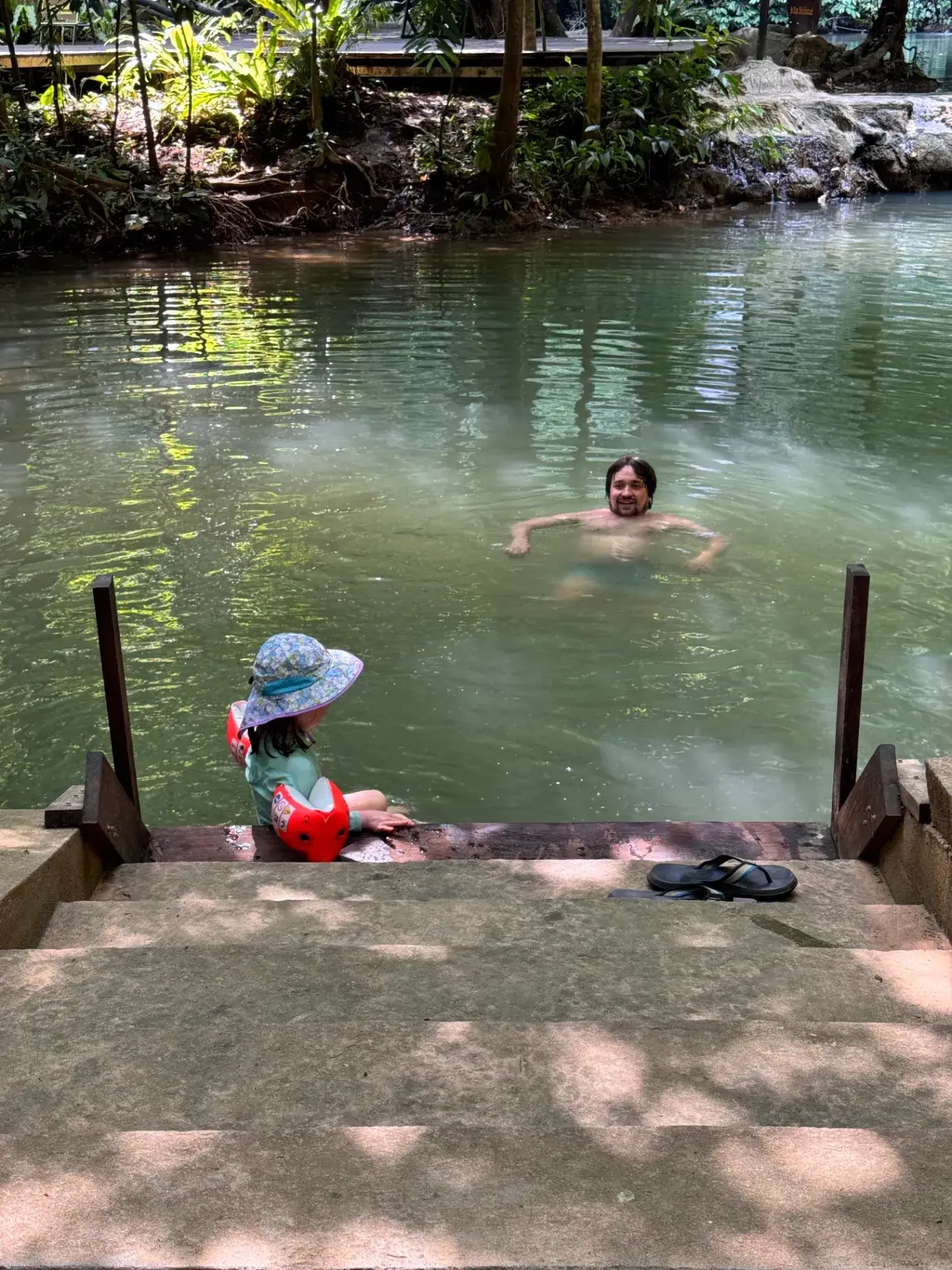 Exploring a natural pool